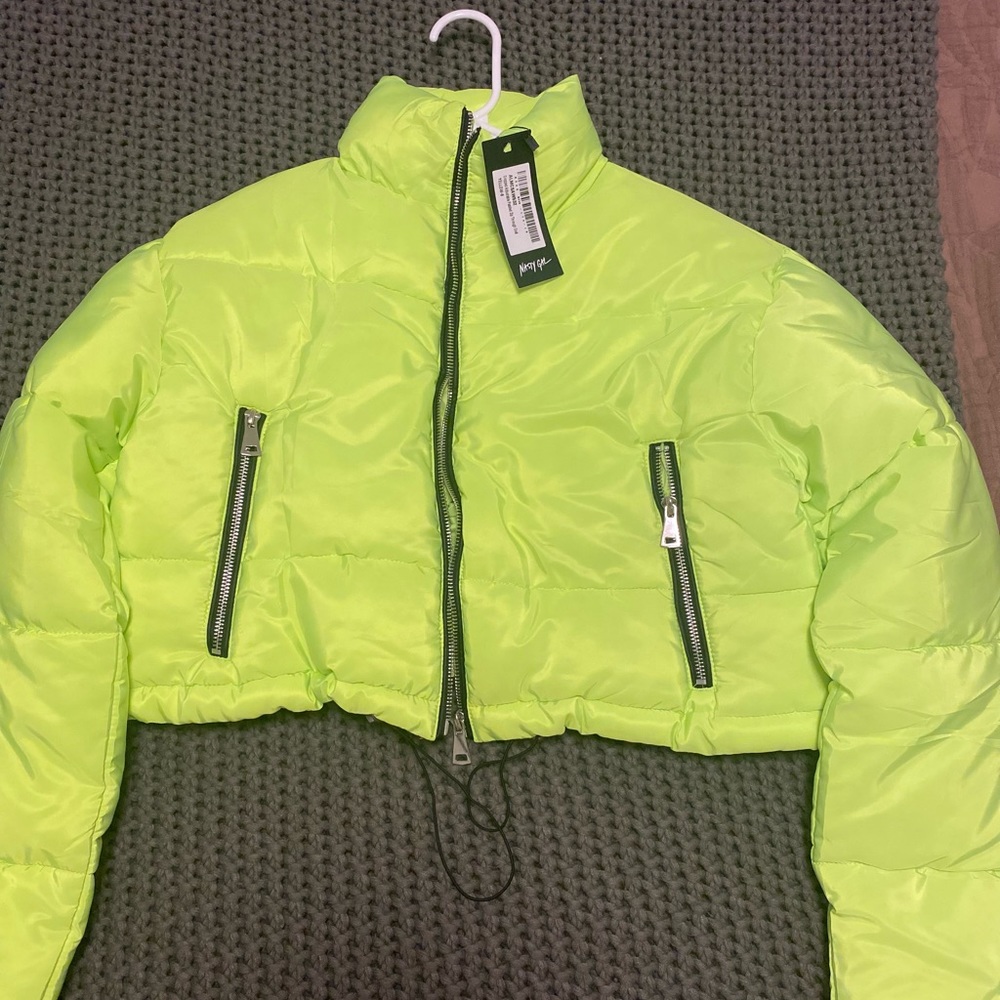 Crop puffer jacket